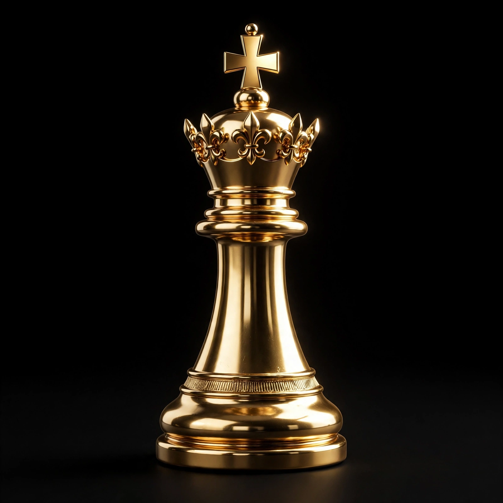 Gold chess king representing leadership