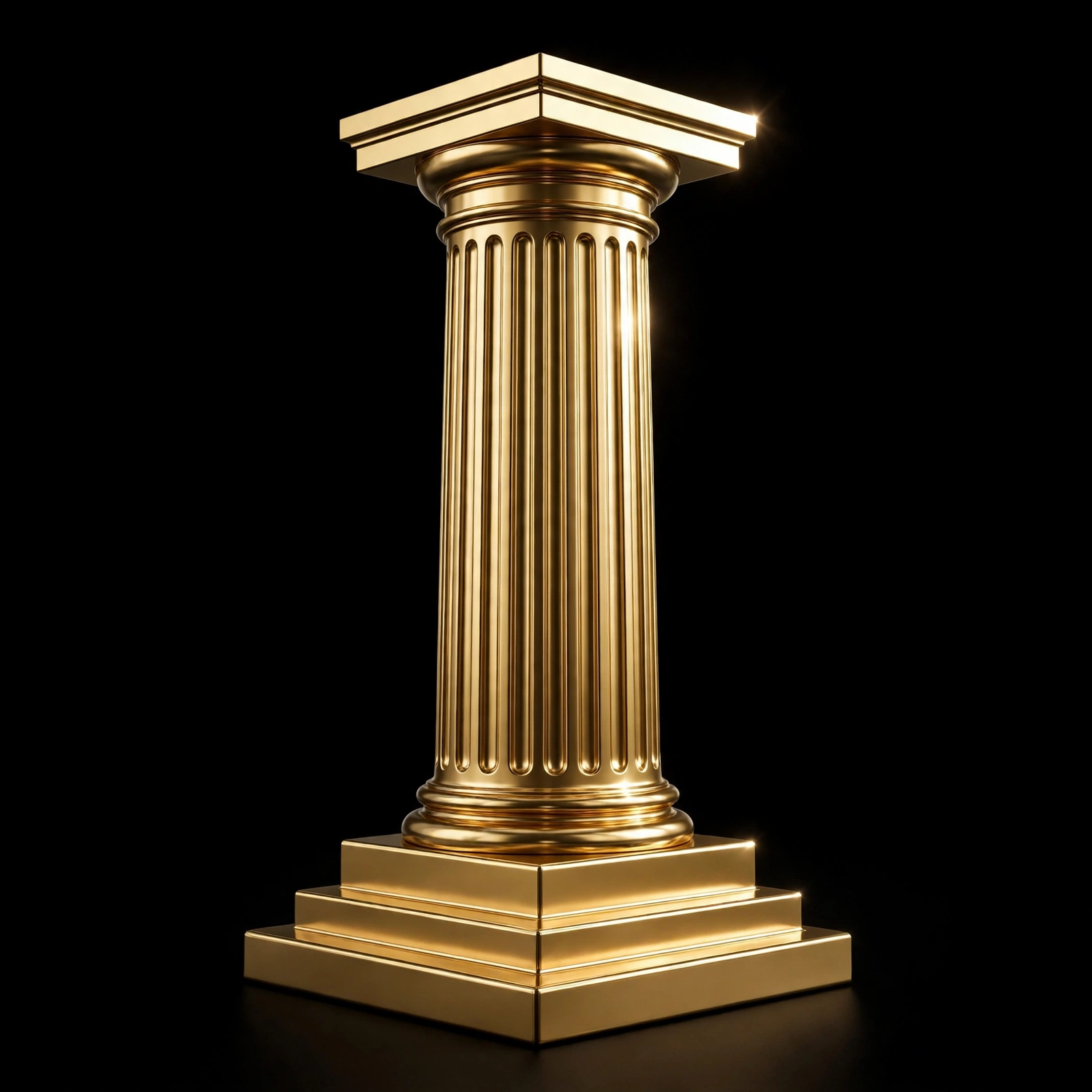 Gold column representing legacy