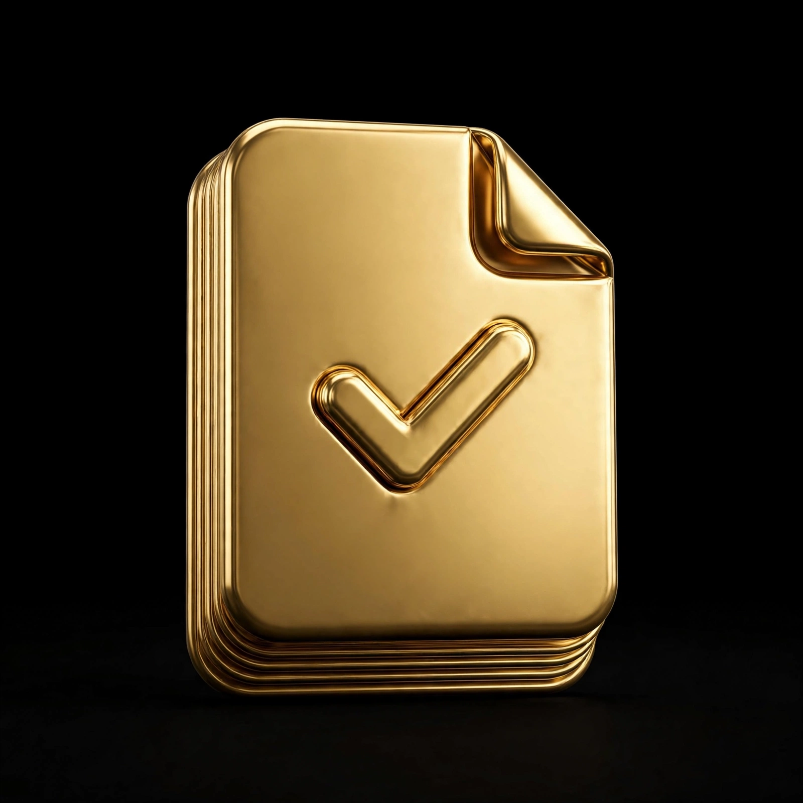 Gold tax document icon