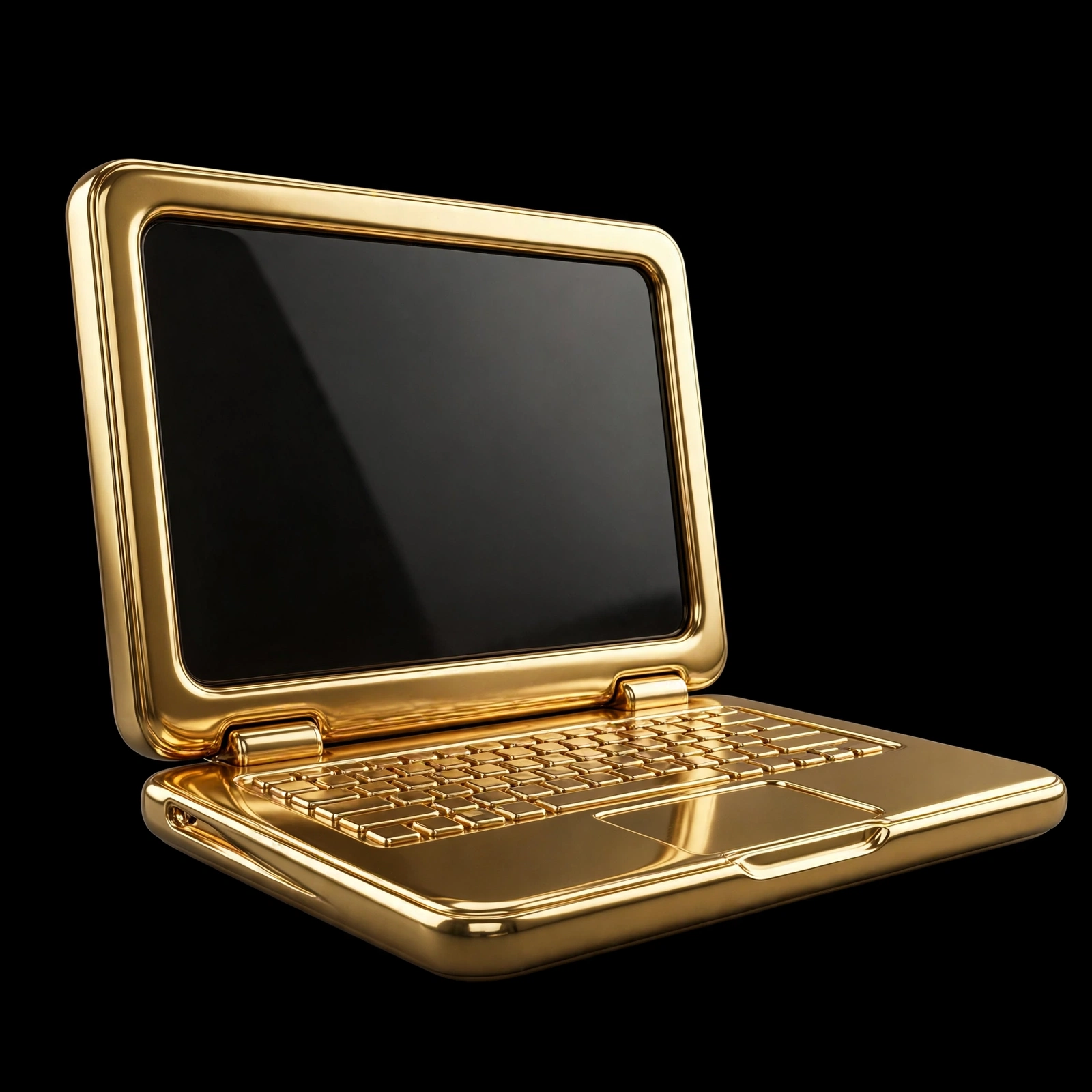 Gold laptop icon